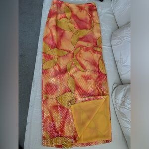 Chetta B Sequined Skirt with Side Split